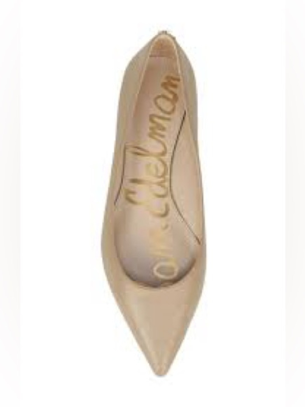 Sam Edelman Beige Pointed-Toe Flat